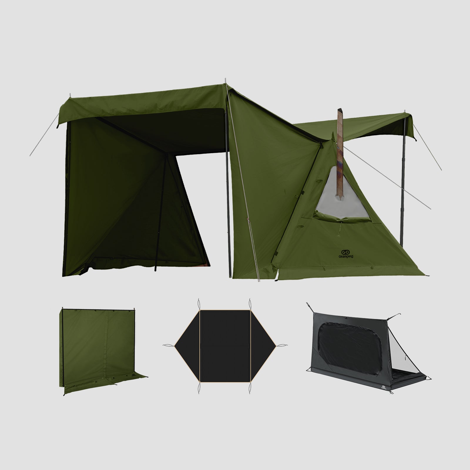 GOGlamping G・G PUP2.0 TCパップテント&専用インナーテント