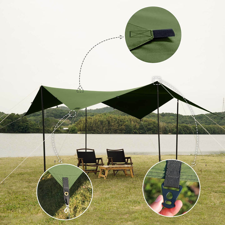 【年中最大Prime Day Sale】【20%OFF】 タープセット 2点 - GOGlamping