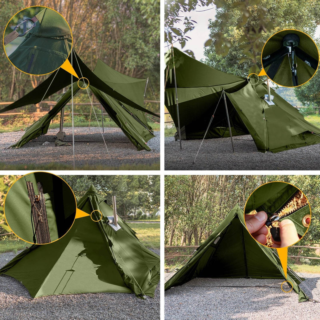 【年中最大Prime Day Sale】【絶版品】【20%OFF】山稜 二又ティピーテント TC 180 - GOGlamping