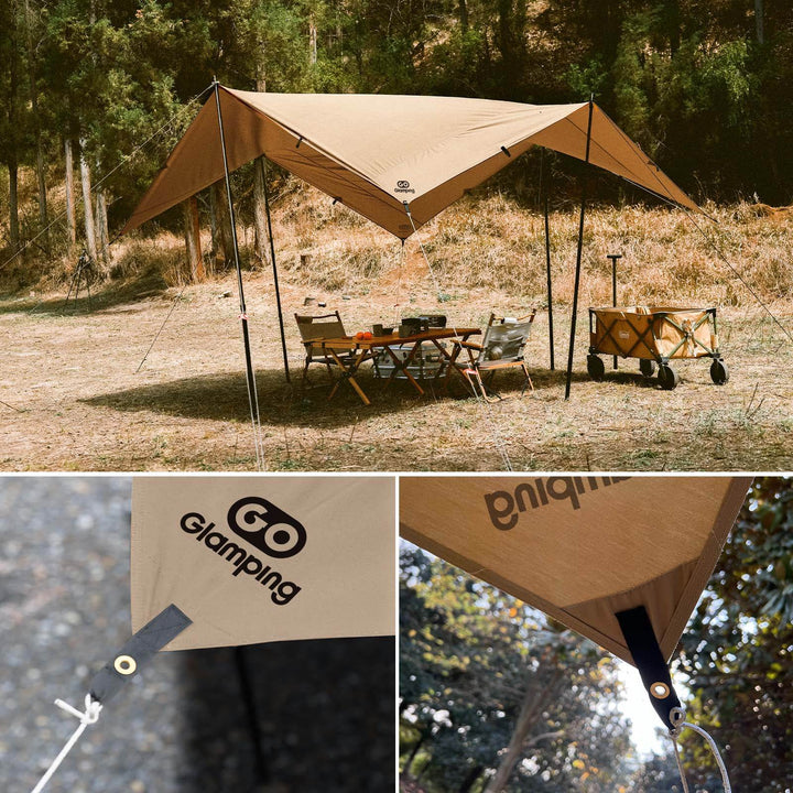 【年中最大Prime Day Sale】【20%OFF】HENGEN+ スクエアタープ TC 295/350/400 - GOGlamping