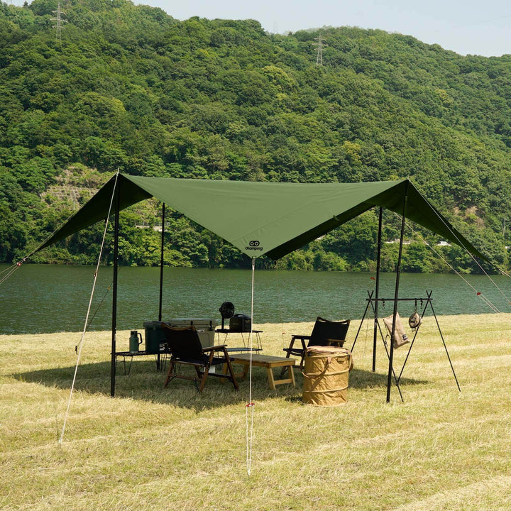 【年中最大Prime Day Sale】【20%OFF】HENGEN+ スクエアタープ TC 295/350/400 - GOGlamping