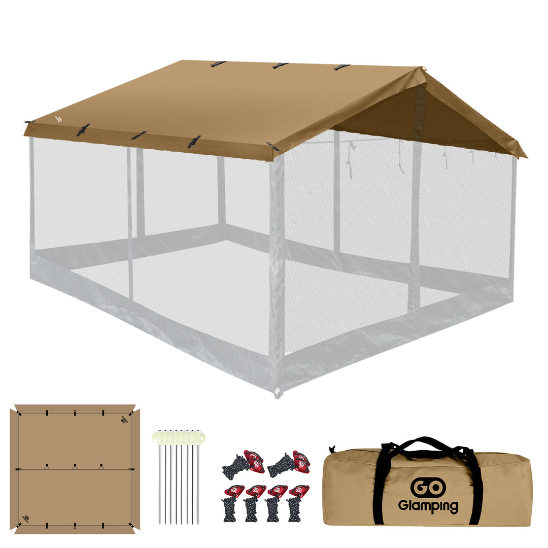 【新製品】【25％OFF】HENKAKU スクエアタープ テント TC&オプションパーツ