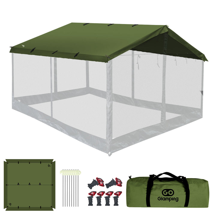 【新製品】【25％OFF】HENKAKU スクエアタープ テント TC&オプションパーツ