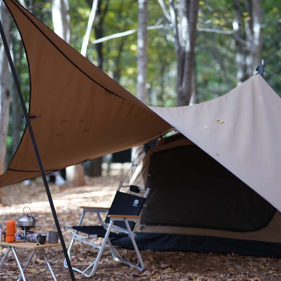 【テントセット】GOGLAMPING SKY EYE 自立式 TC テント 山帆 ヘキサタープ