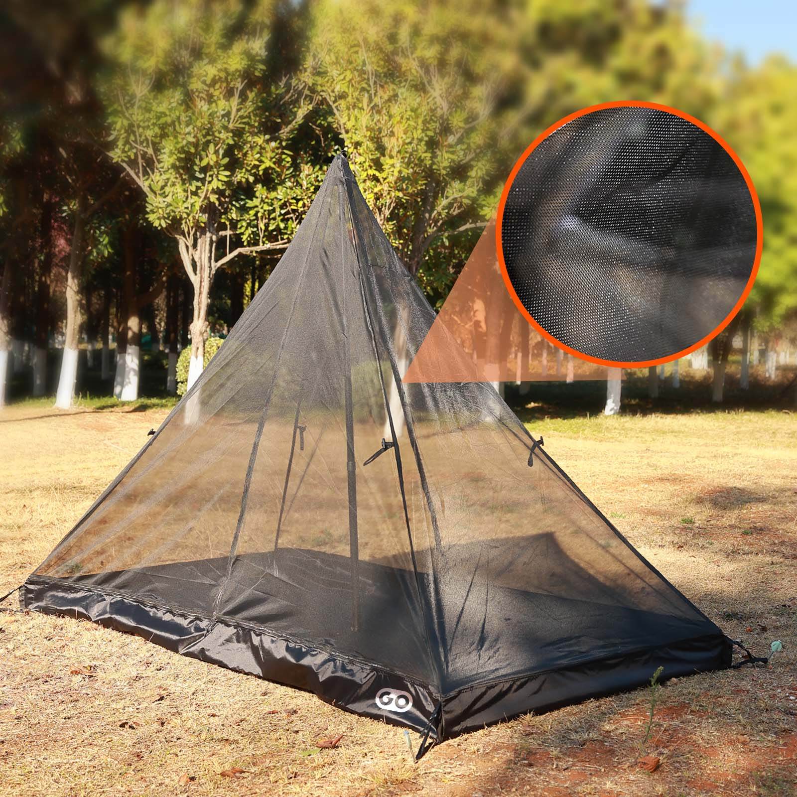 【インナーテント付き】GO Glamping 山稜 二又ティピーテント Amazon | GOGlamping インナーテント 1人用 全面フルメッシュ