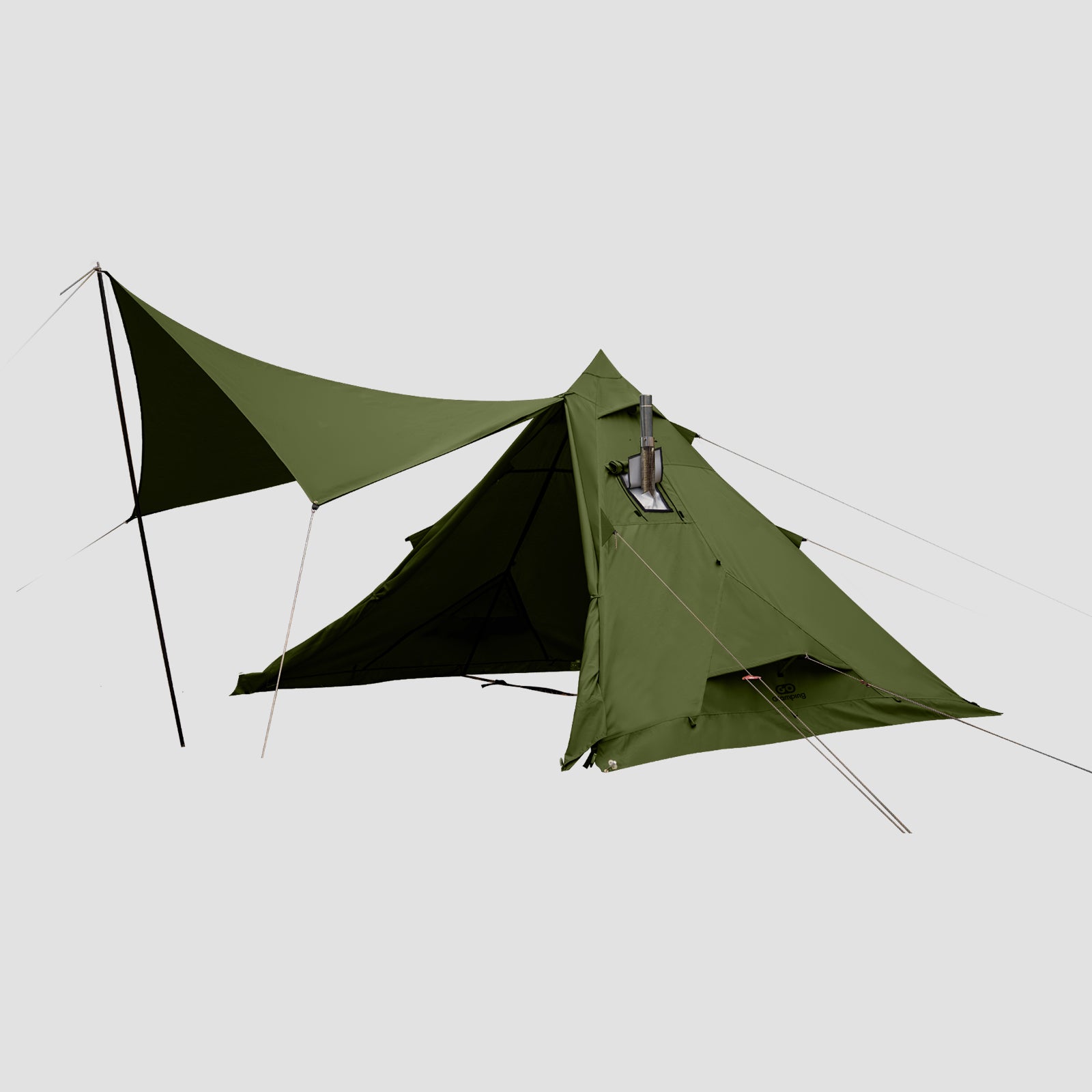 GOGLAMPINGの 山稜 二又 TIPI TENT タイムセール中】GOGlamping 山稜二又ティピーテント TC