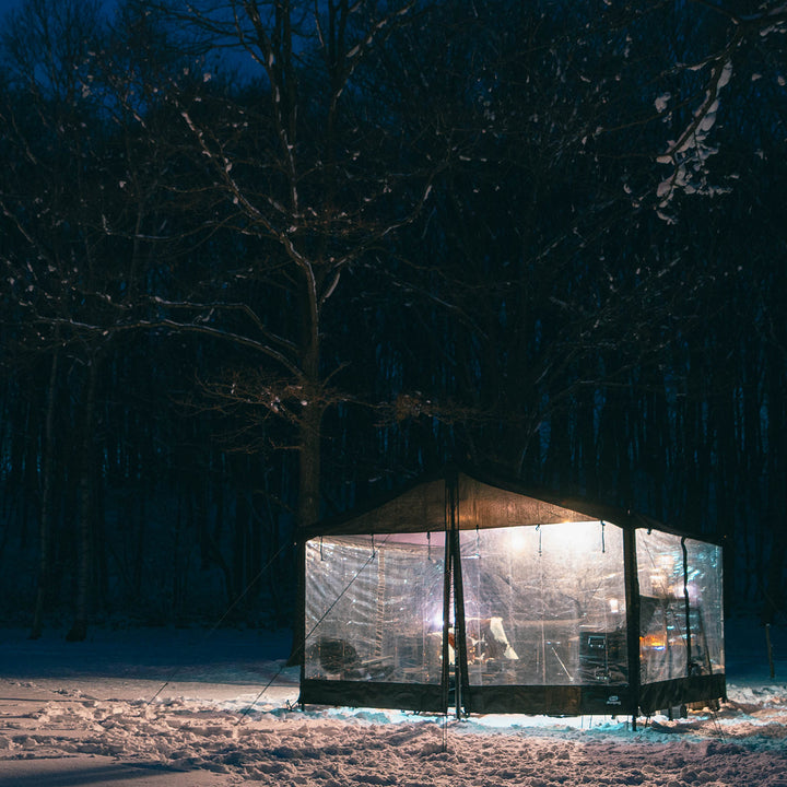 【新製品】【25％OFF】HENKAKU スクエアタープ テント TC&オプションパーツ