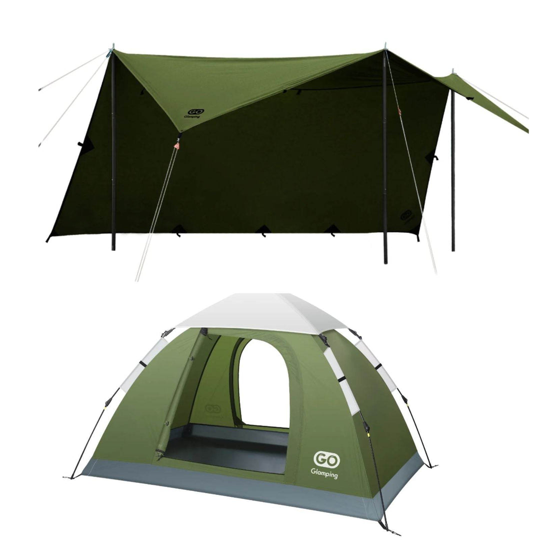 【15％OFF】【特選セットセール】HENGEN+ スクエアタープ TC セット　2点 - GOGlamping