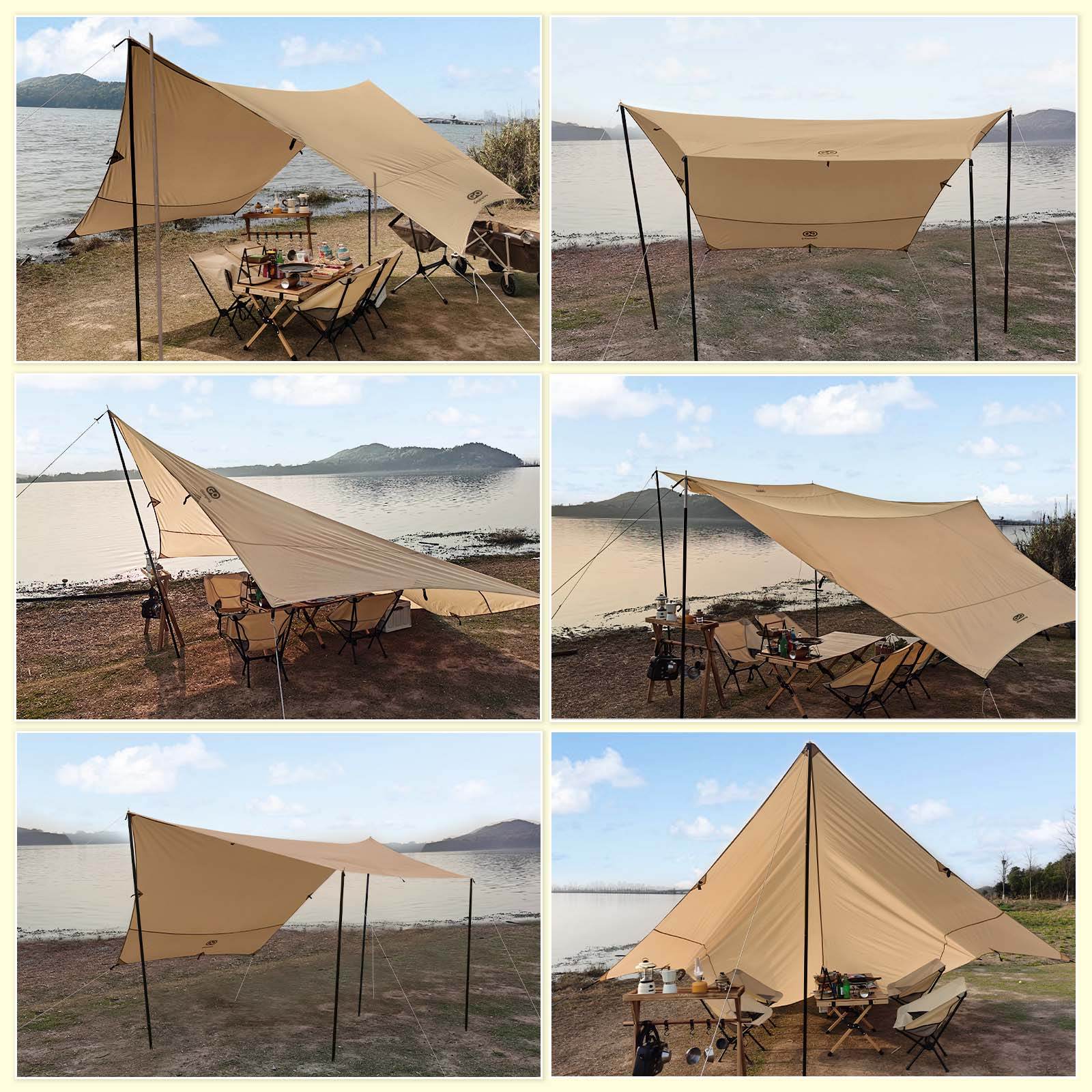GOGlamping TSUBASA ヘキサタープ TC4.2x4.1m