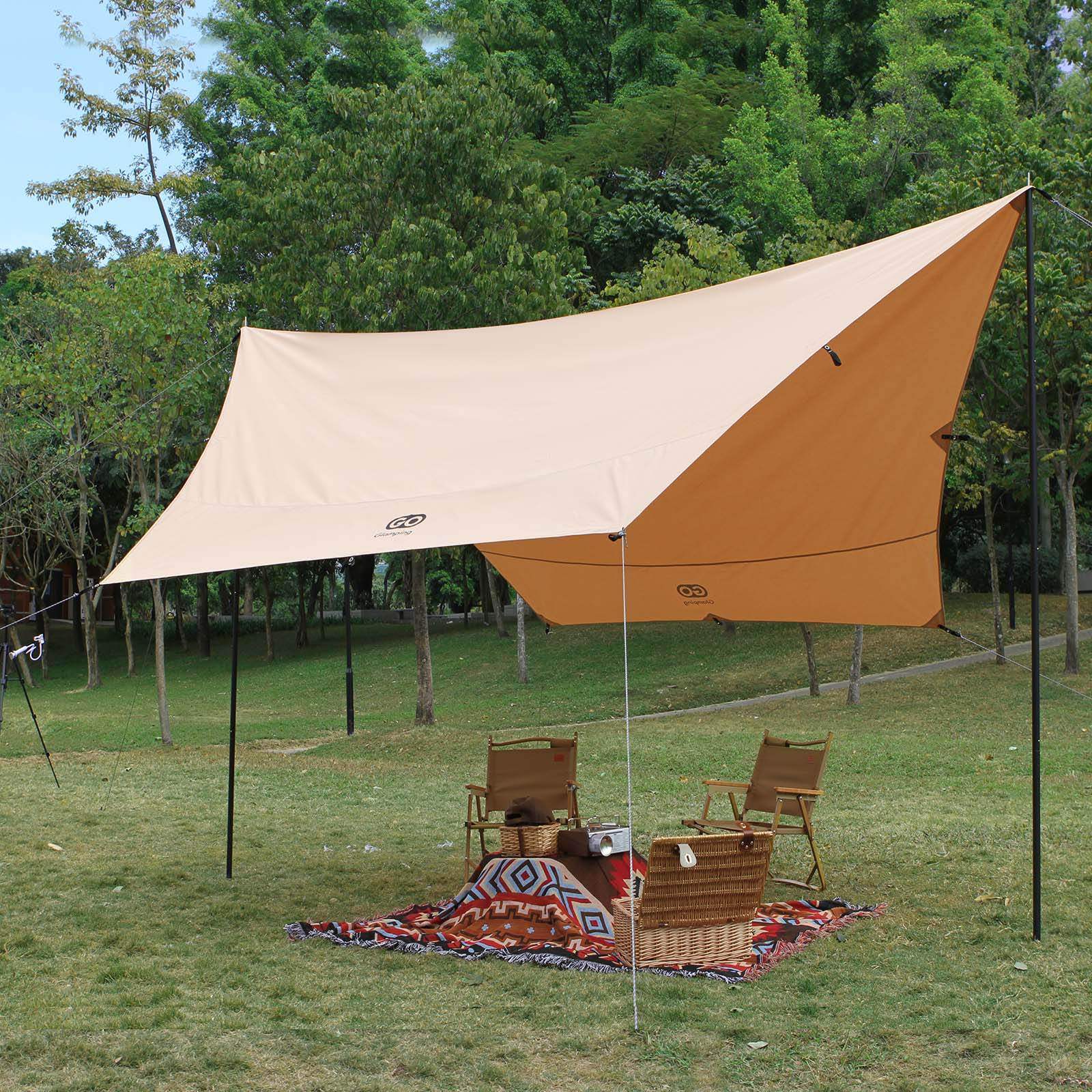 【絶版品】新品未使用/GOGLAMPING/TSUBASA ヘキサタープ GOGlamping TSUBASA ヘキサタープ TC4.2x4.1m