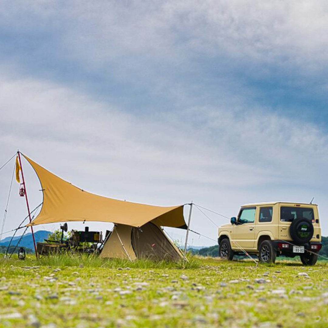 【テントセット】GOGLAMPING SKY EYE 自立式 TC テント 山帆 ヘキサタープ