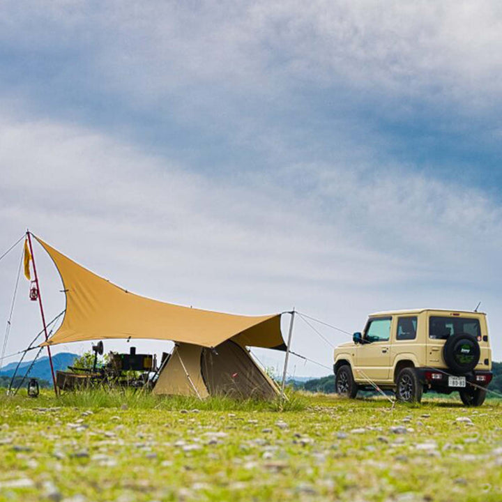 【テントセット】GOGLAMPING SKY EYE 自立式 TC テント 山帆 ヘキサタープ