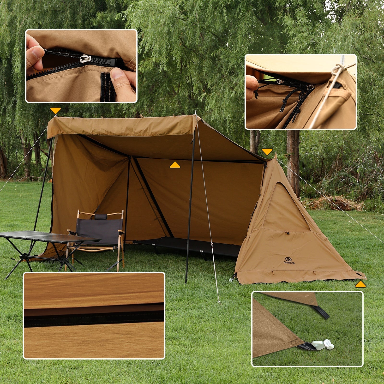 GOGlamping G・G PUP2.0 パップテント&専用 メッシュ幕