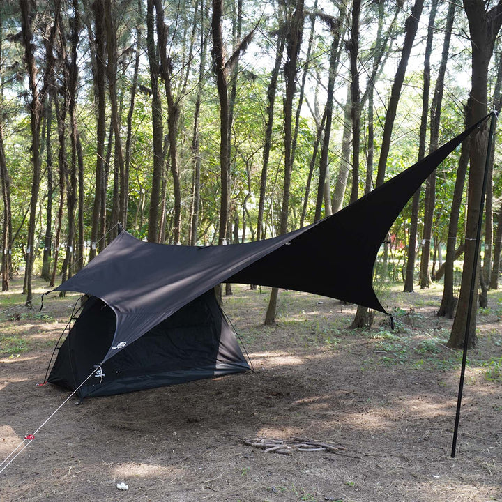 【テントセット】GOGLAMPING SKY EYE 自立式 TC テント 山帆 ヘキサタープ
