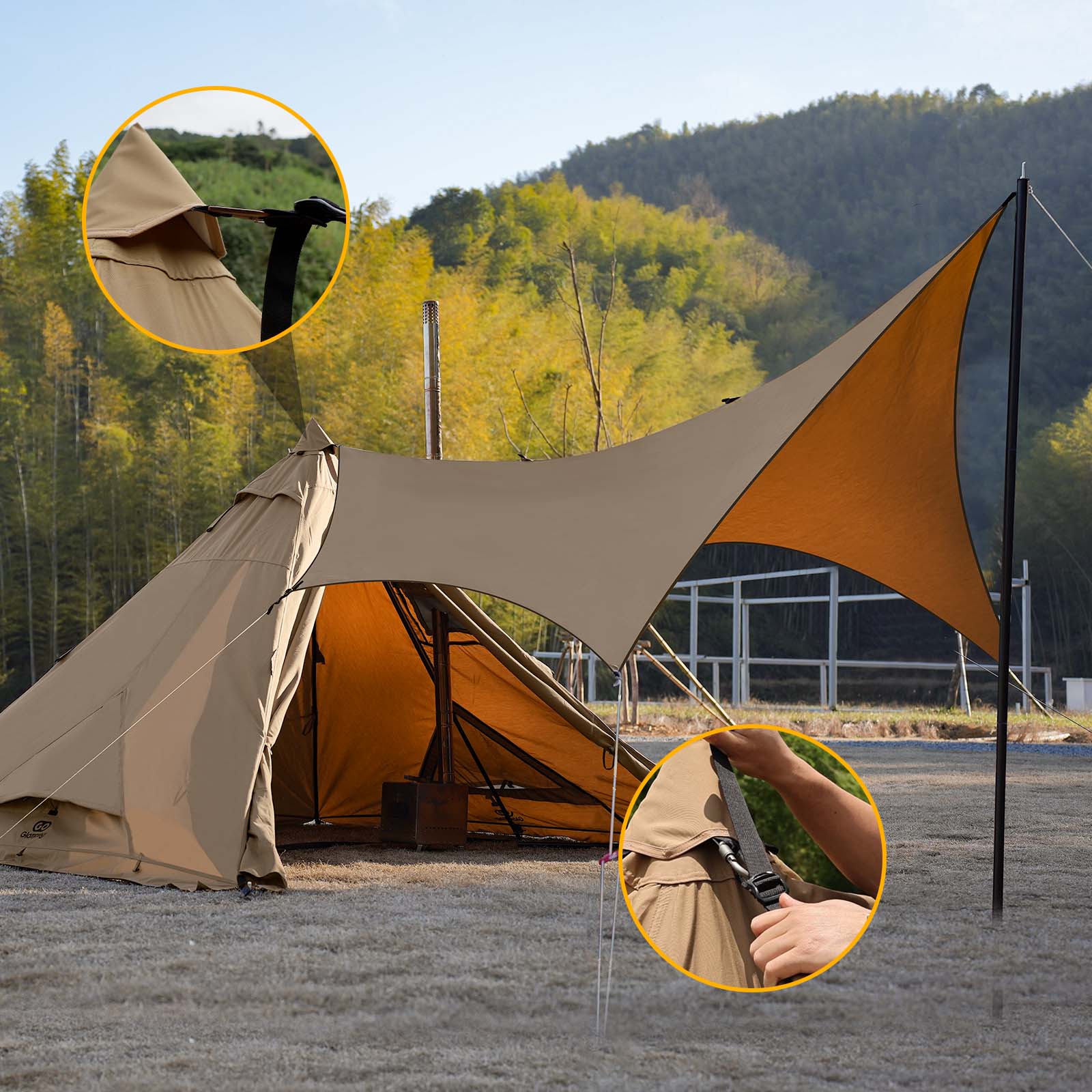 GOGlamping 山帆 ヘキサタープ TC