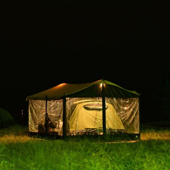 【新製品】【25％OFF】HENKAKU スクエアタープ テント TC&オプションパーツ