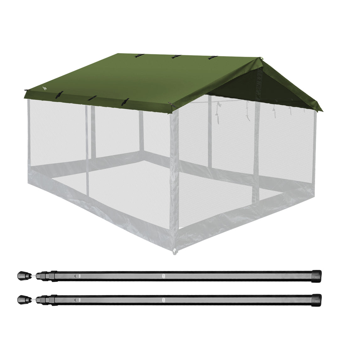 【20%OFF】HENKAKU スクエアタープ テント TC & GO六角伸縮ポ一ル「220通常版」