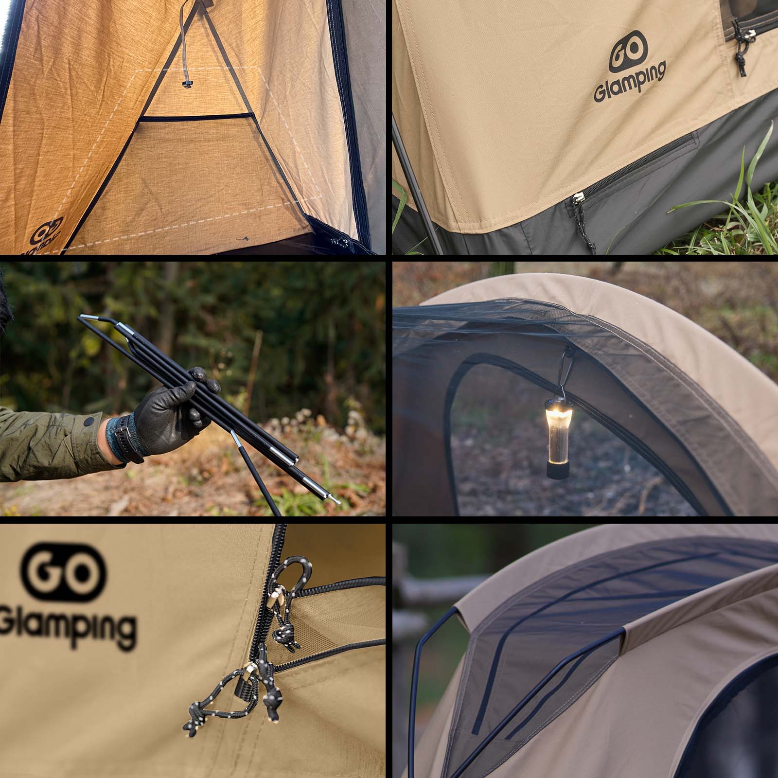 GOGlamping SKY EYE CT 自立式 コットテント TC & フライシート
