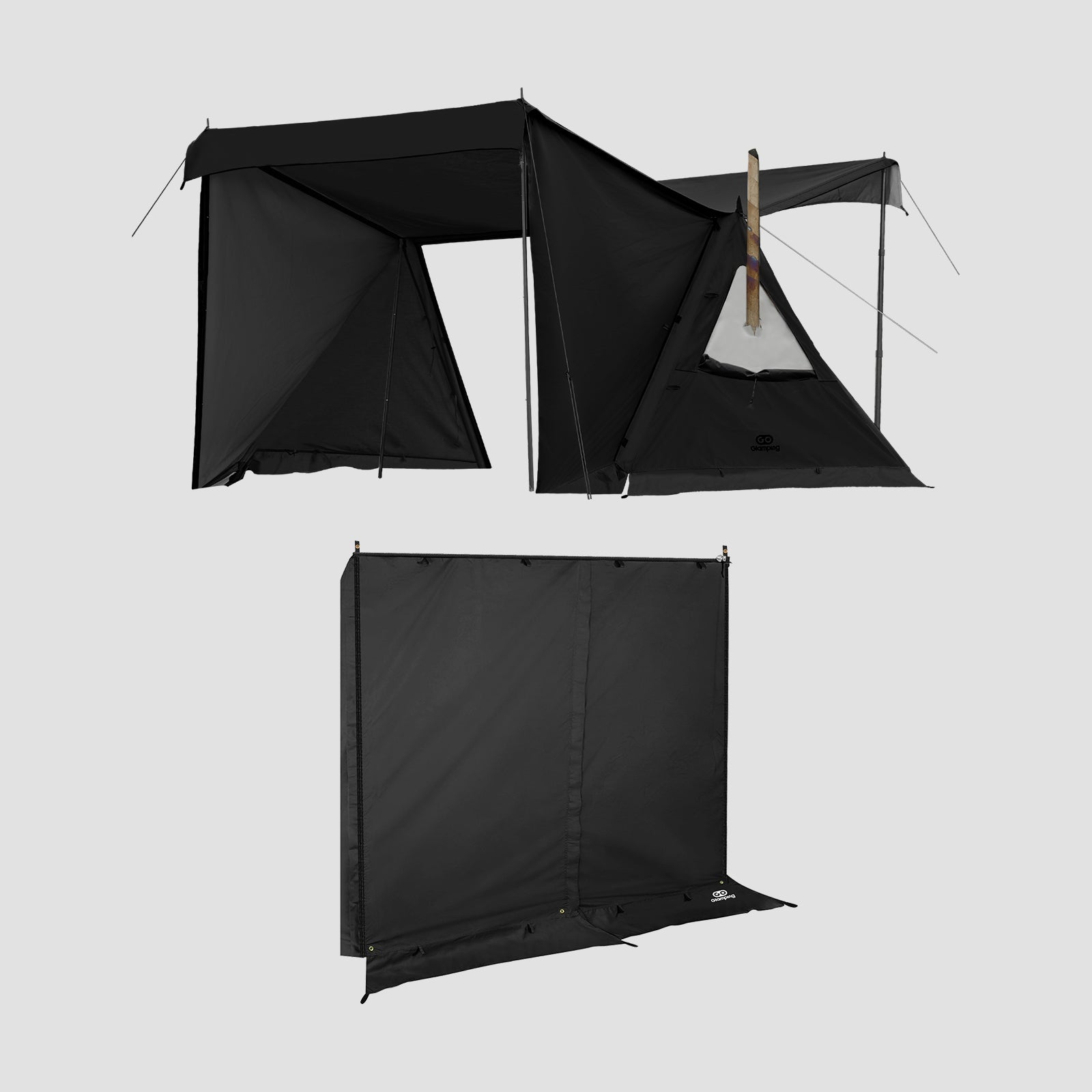 GOGlamping G・G PUP2.0 パップテント＆専用 TC 前幕 【テントセット】