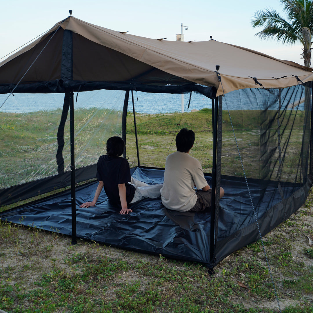 【新製品】【キャンプ祭り】【25％OFF】HENKAKU スクエアタープ テント TC&オプションパーツ