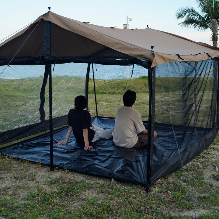 【新製品】【キャンプ祭り】【25％OFF】HENKAKU スクエアタープ テント TC&オプションパーツ