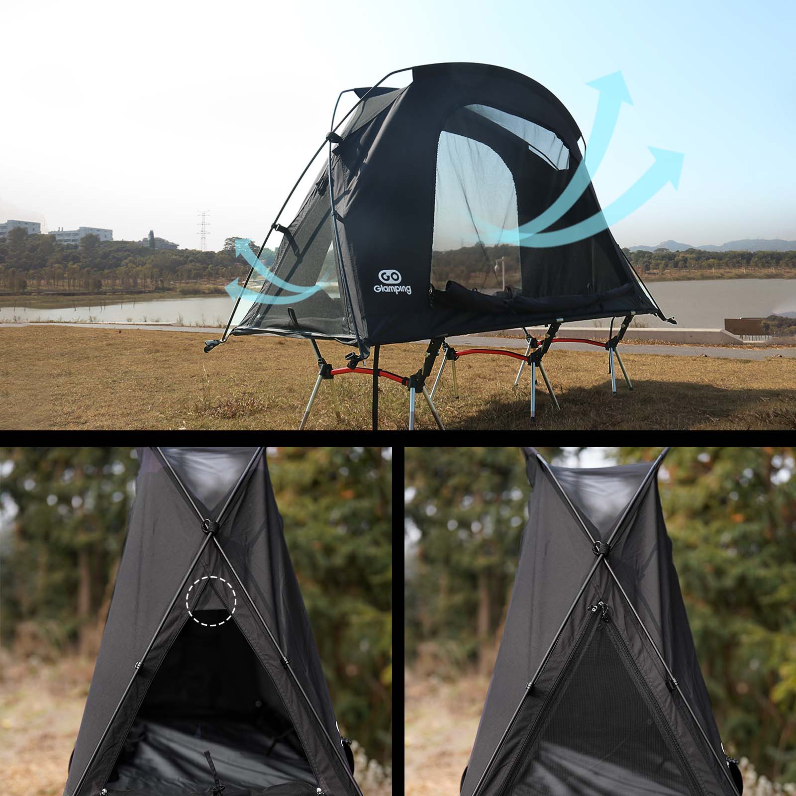 GOGlamping SKY EYE CT 自立式 コットテント TC & フライシート
