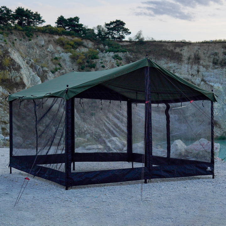 【新製品】【キャンプ祭り】【25％OFF】HENKAKU スクエアタープ テント TC&オプションパーツ