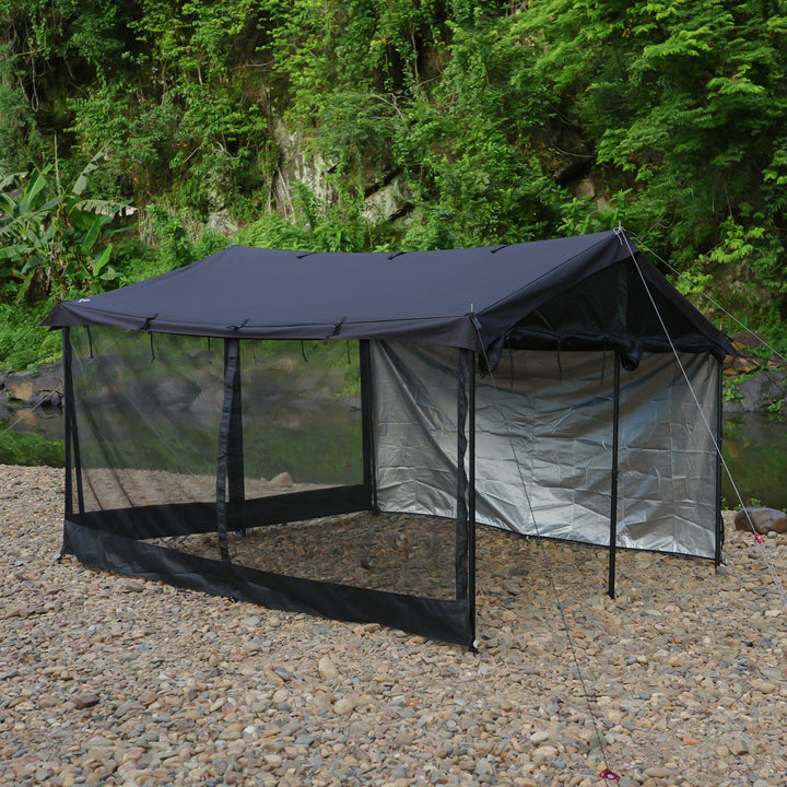 【新製品】【キャンプ祭り】【25％OFF】HENKAKU スクエアタープ テント TC&オプションパーツ