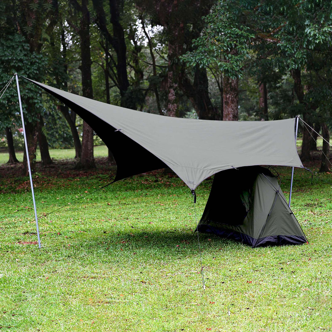 【テントセット】GOGLAMPING SKY EYE 自立式 TC テント 山帆 ヘキサタープ