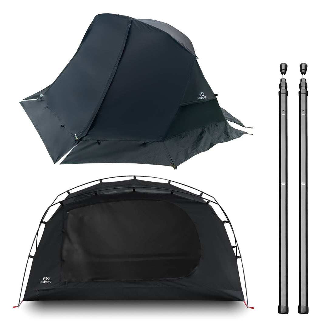 【20%OFF】SKY EYE 自立式 テント TC & 専用フライシート & GO六角伸縮ポ一ル