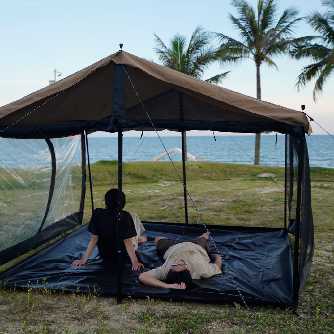 【新製品】【キャンプ祭り】【25％OFF】HENKAKU スクエアタープ テント TC&オプションパーツ