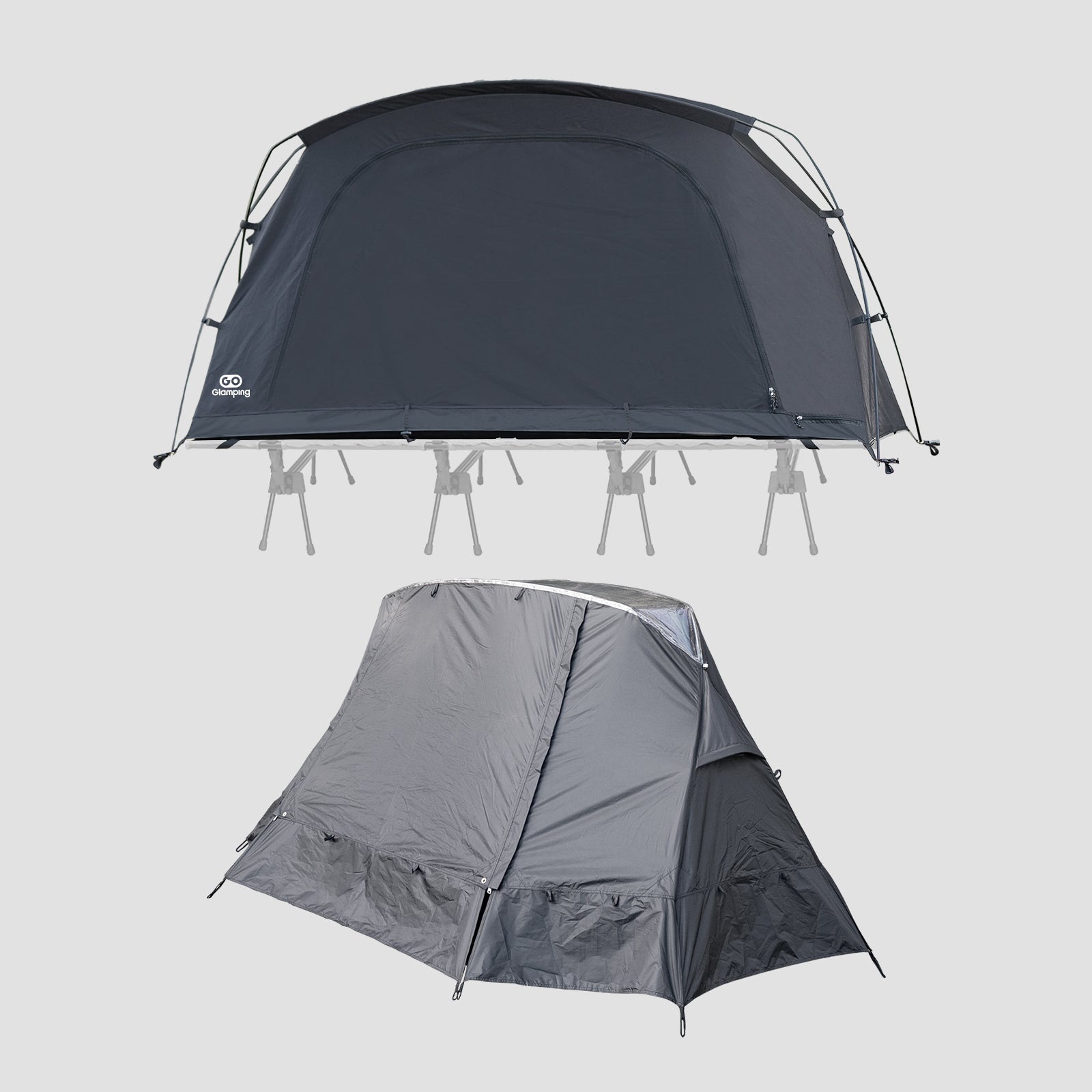 GO Glamping SKY EYE CT＋フライシートセット GOGlamping SKY EYE CT 自立式 コットテント TC & フライシート[テント