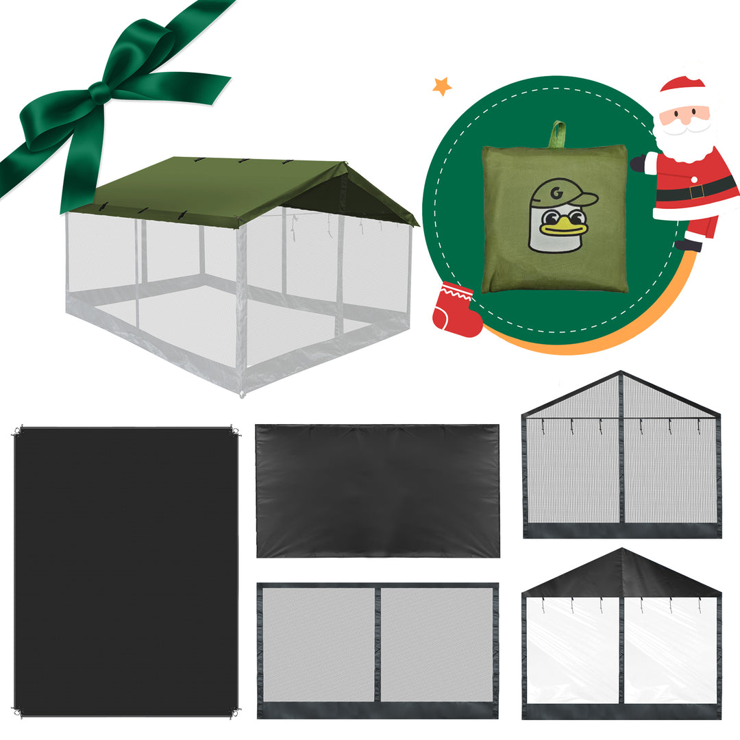 【クリスマス限定セット】【特価23980円】HENKAKU スクエアタープ テント TC セット 6点