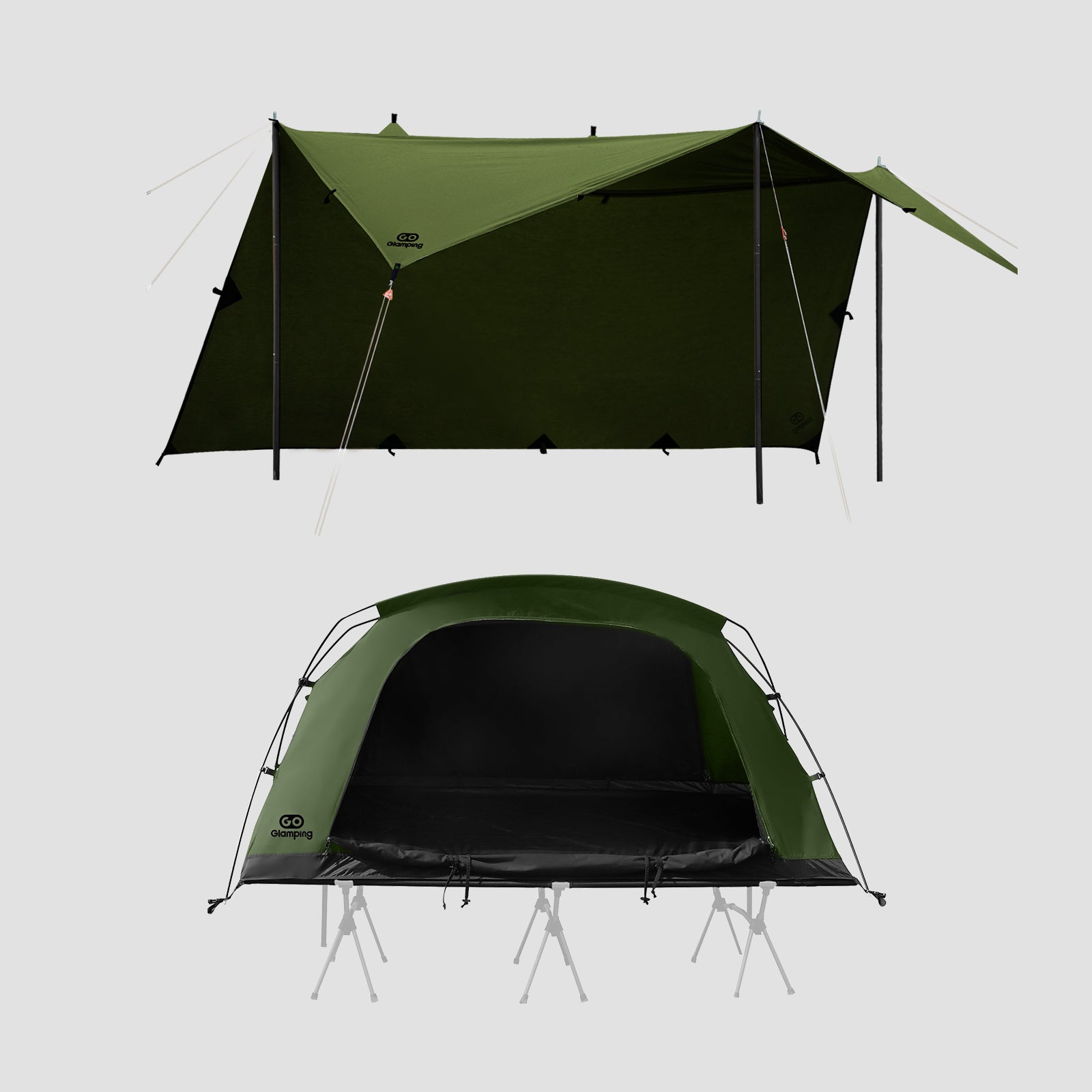 GOGlamping SKY EYE CT 自立式 コットテント TC & フライシート[テント