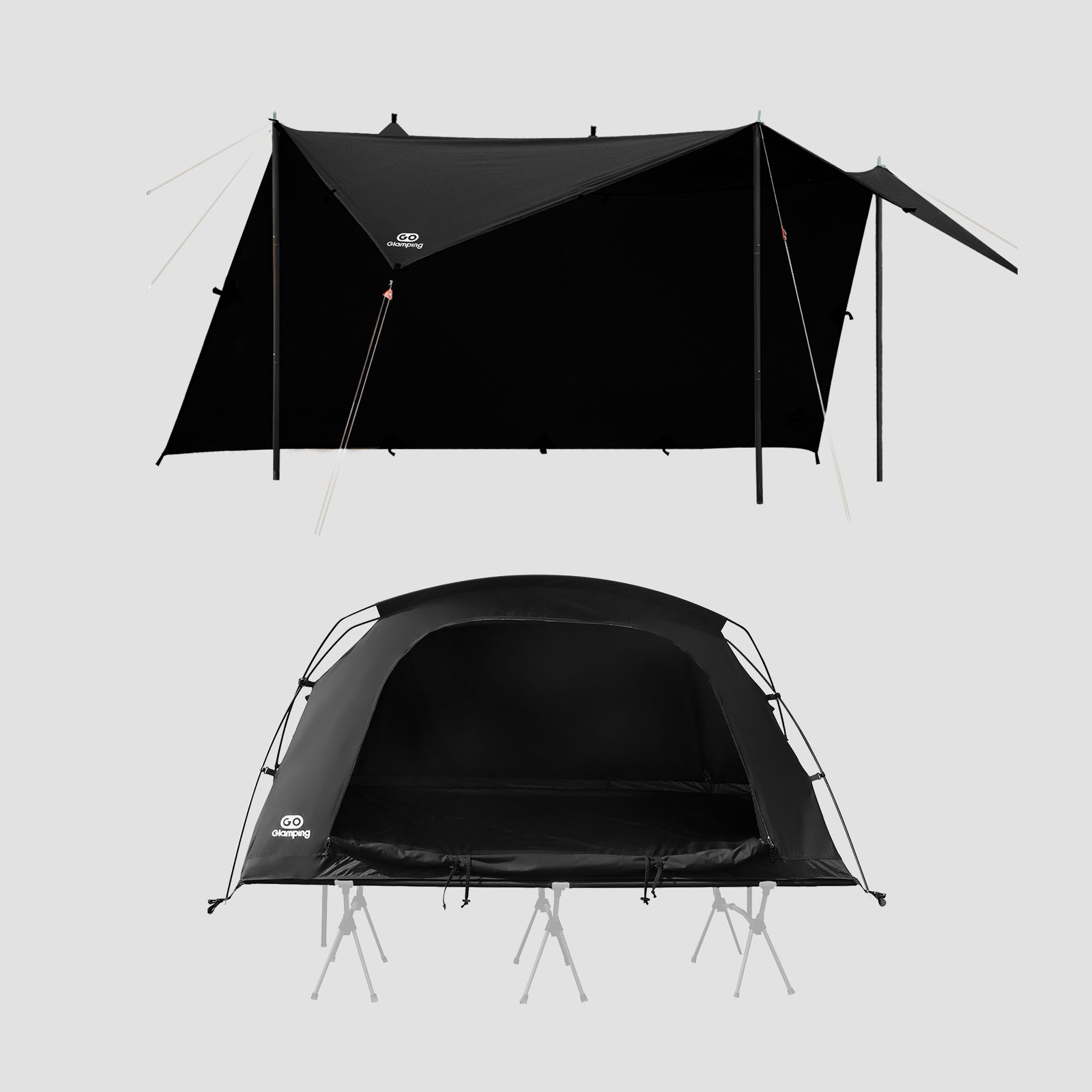 GOGlamping SKY EYE CT 自立式 コットテント TC & フライシート[テント