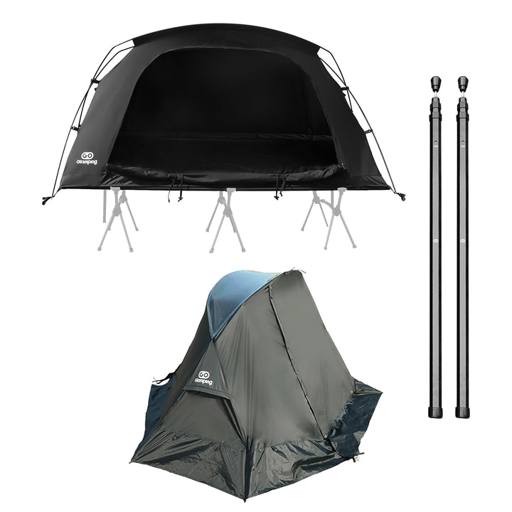 【20％OFF】SKY EYE CT 自立式 コットテント TC & フライシート & GO六角伸縮ポ一ル220