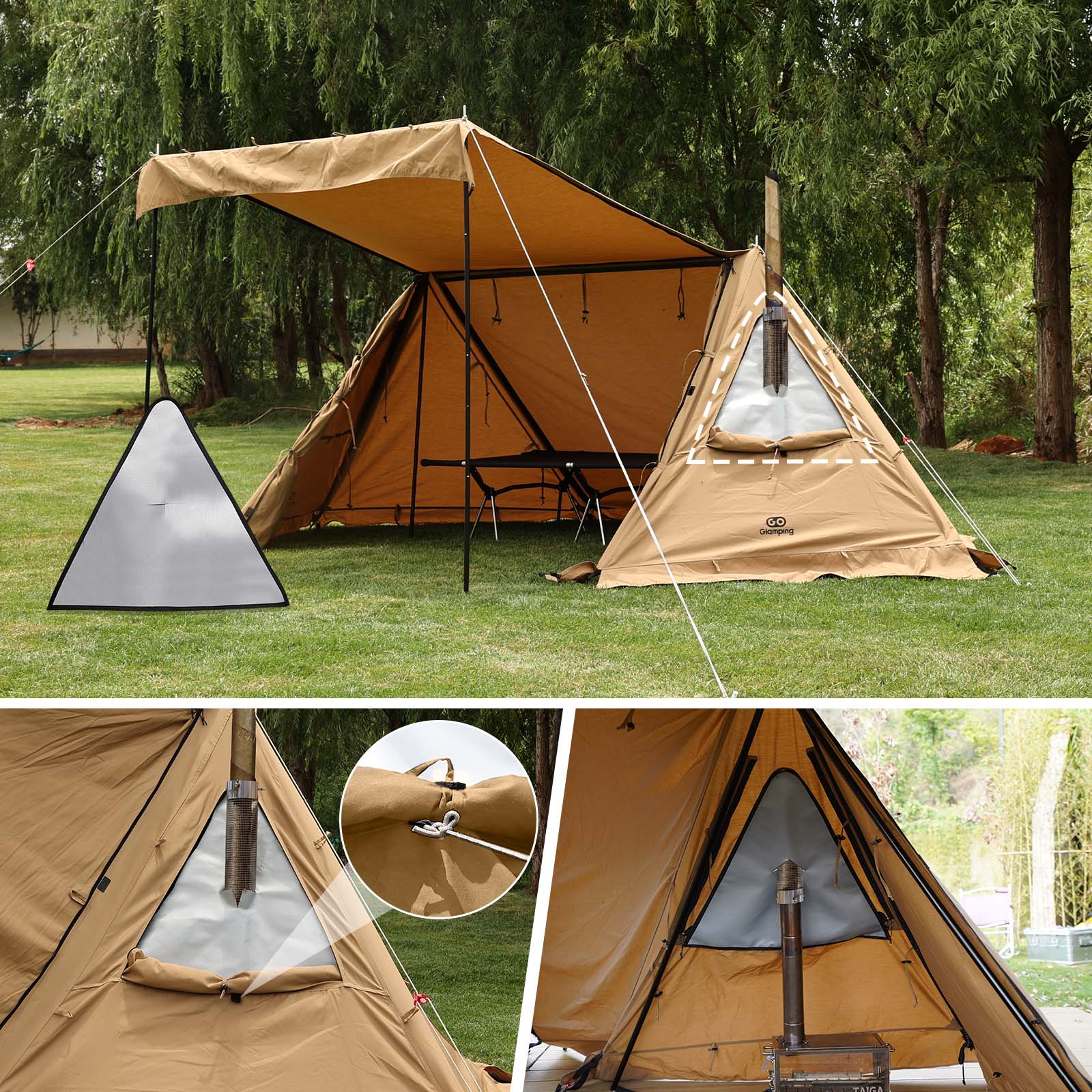 タイムセール中】GOGlamping G・G PUP2.0 パップテントTC