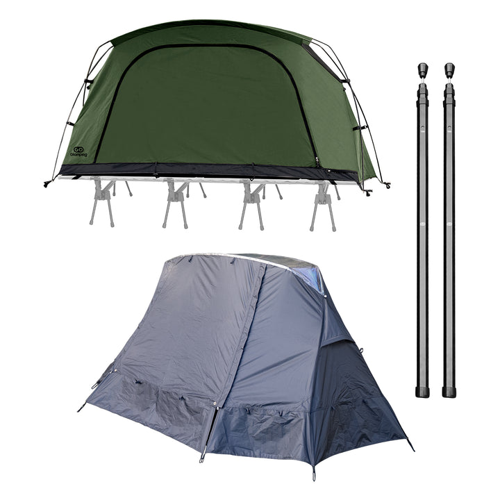 【20％OFF】SKY EYE CT PLUS 自立式 コットテント TC & フライシート & GO六角伸縮ポ一ル220