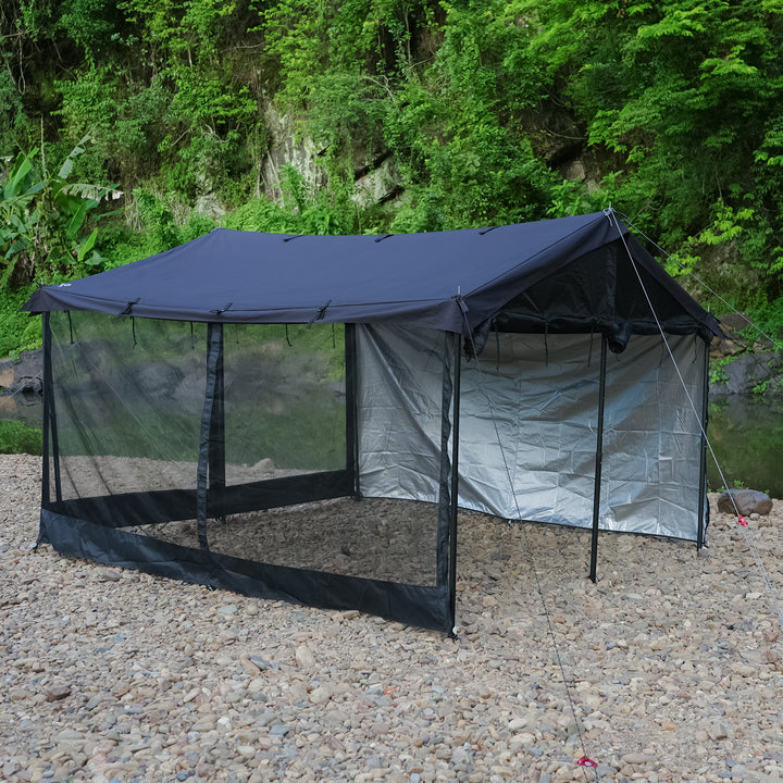 【新製品】【キャンプ祭り】【25％OFF】HENKAKU スクエアタープ テント TC&オプションパーツ