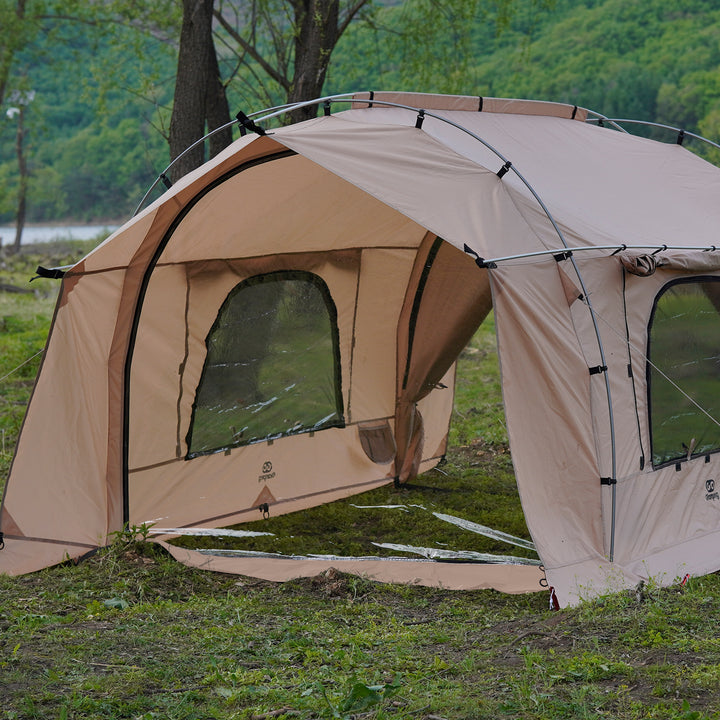 【セット入り】カヌー 自立式 トンネルテント専用 TPUドア&TPUウィンドウ
