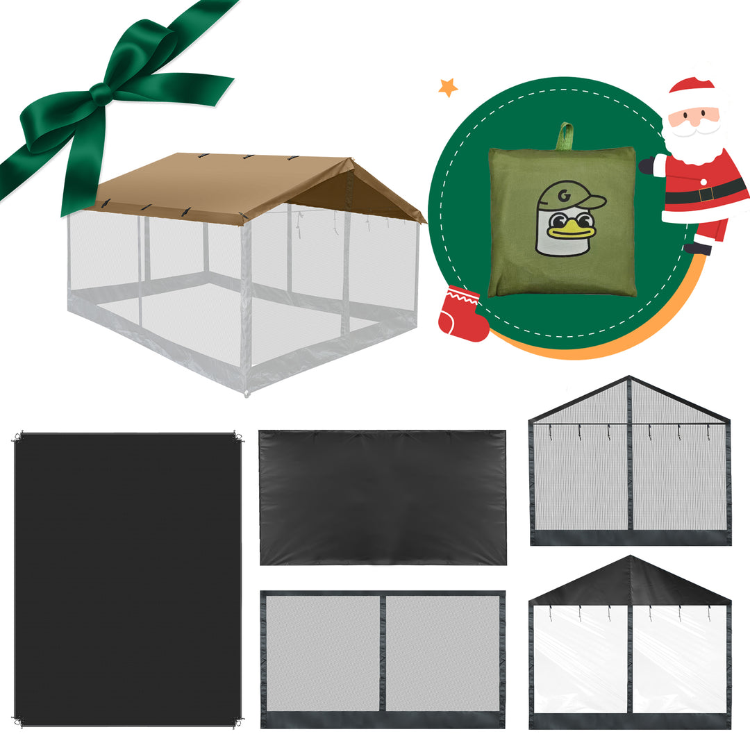 【クリスマス限定セット】【特価23980円】HENKAKU スクエアタープ テント TC セット 6点