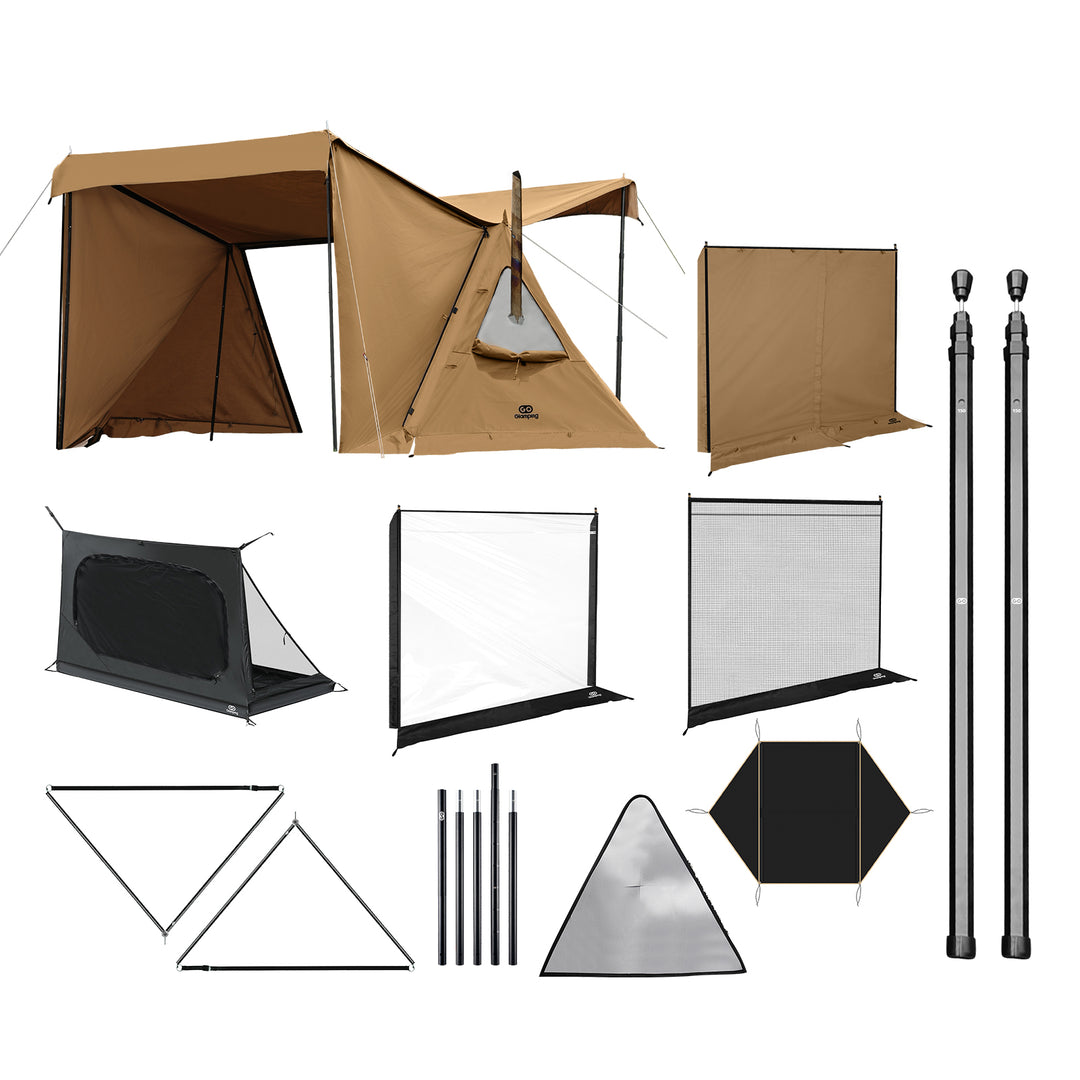 【5周年】【特価45980円】パップテント セット　10点