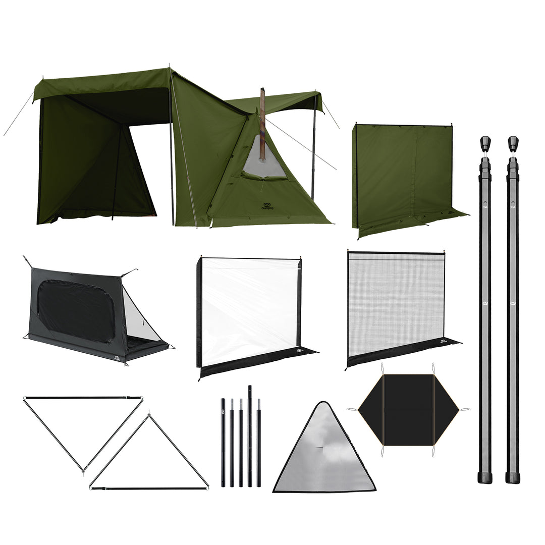 【5周年】【特価45980円】パップテント セット　10点