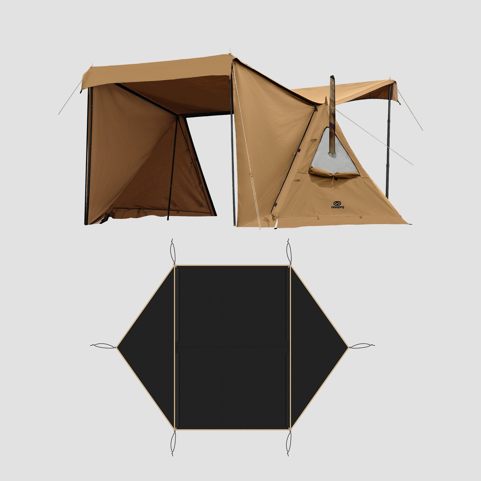 GOGlamping G・G PUP2.0 TCパップテント&専用インナーテント