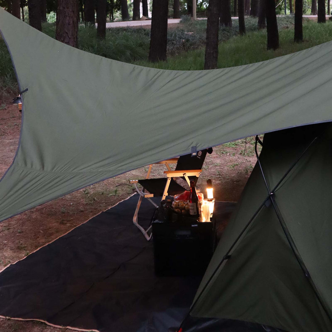 【テントセット】GOGLAMPING SKY EYE 自立式 TC テント 山帆 ヘキサタープ
