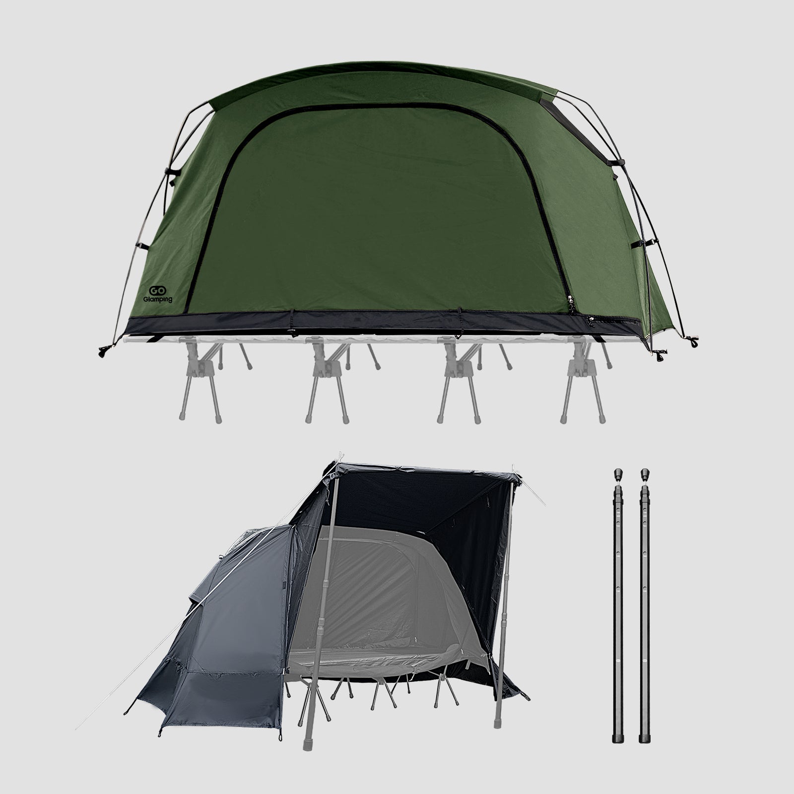 GOGlamping SKY EYE CT 自立式 コットテント TC & フライシート[テント