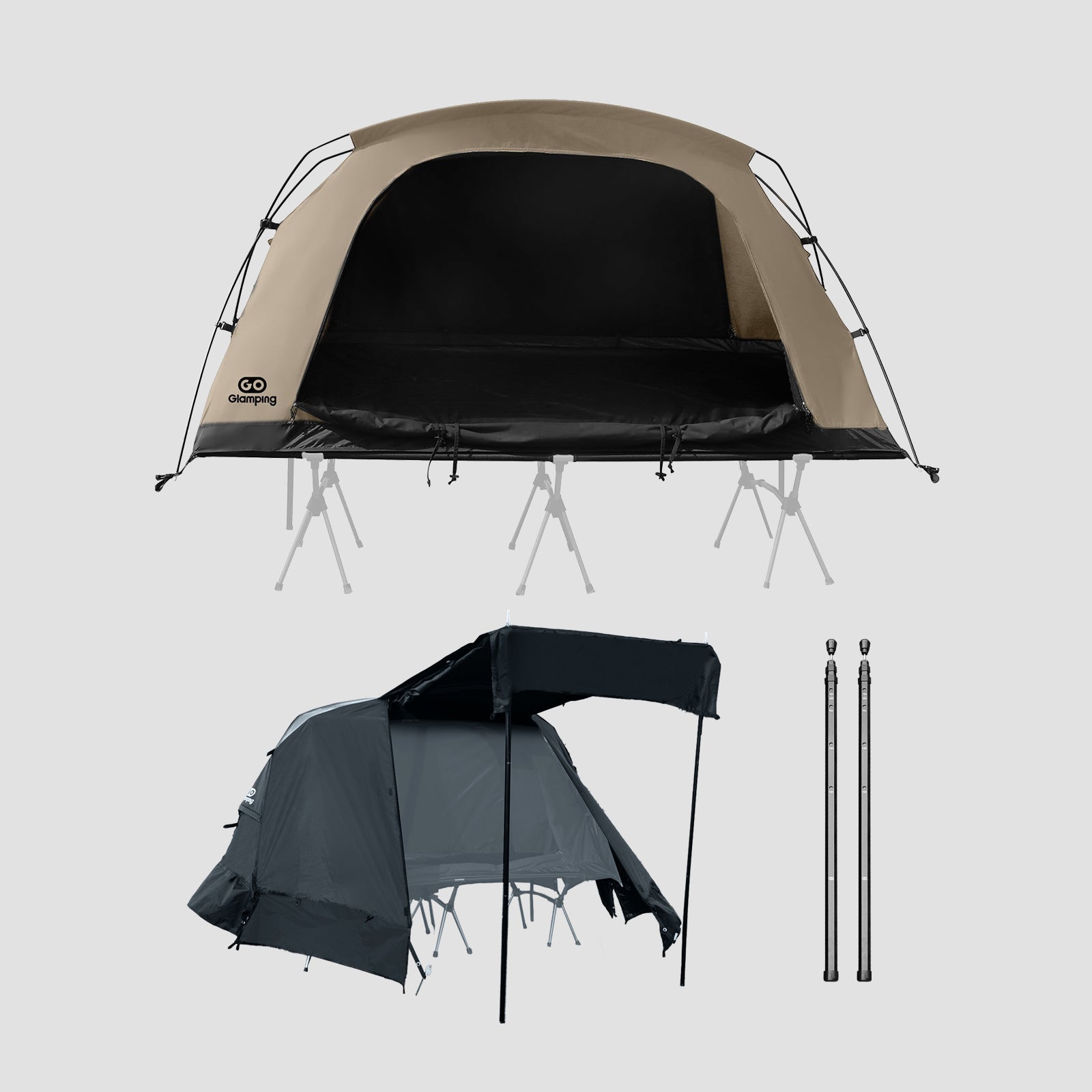 GOGlamping SKY EYE CT 自立式 コットテント TC & フライシート[テント
