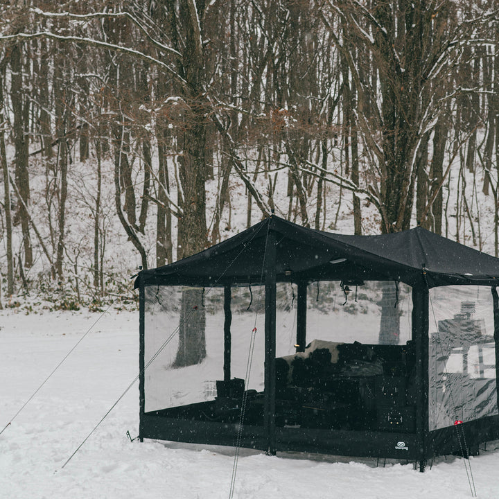 【新製品】【25％OFF】HENKAKU スクエアタープ テント TC&オプションパーツ