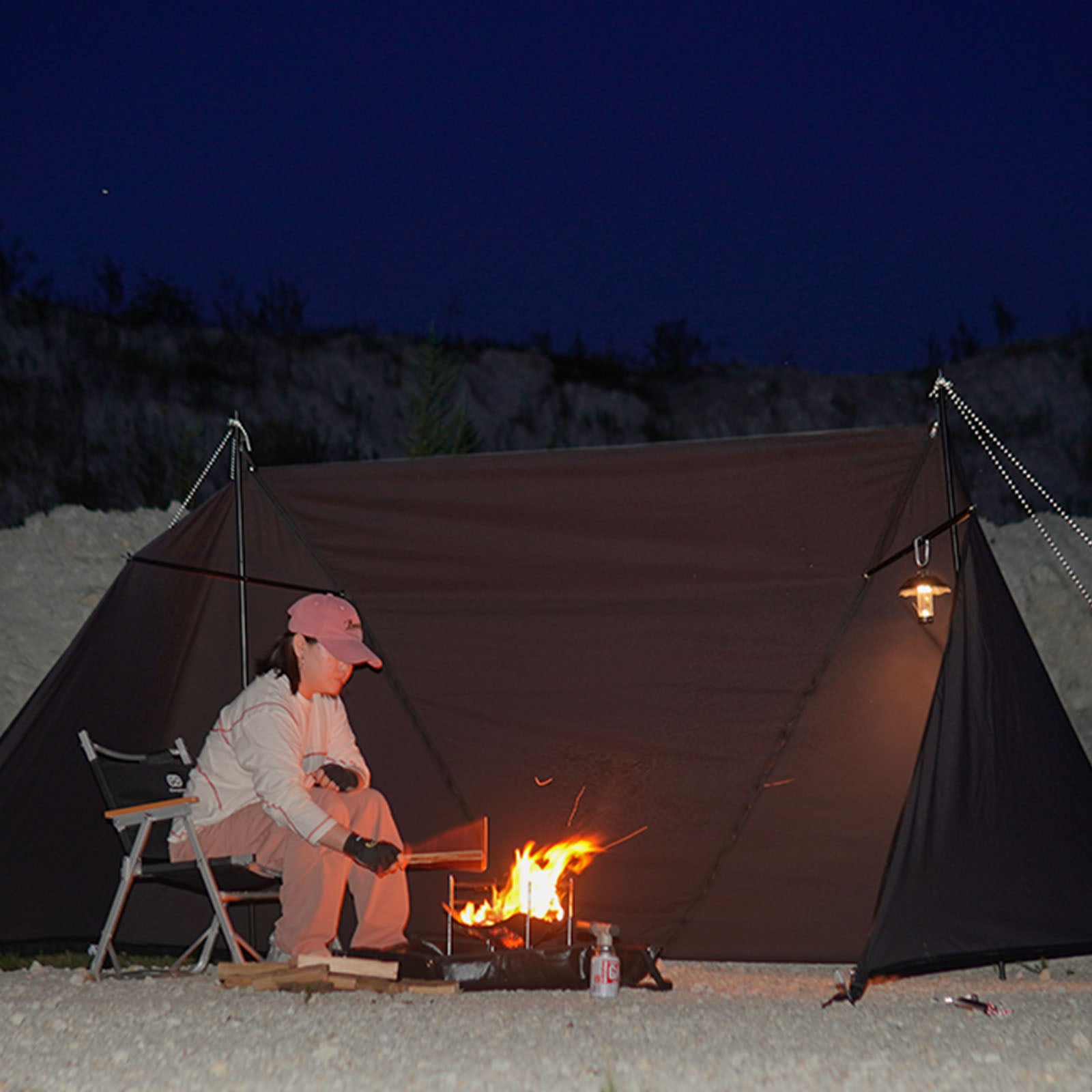 ラクーン5 カスタム済み多数　ハーフインナー＋天井幕 本日限定】【特価12980円】HEXAGRAM 陣幕TC 2枚 & 専用リンクシート1枚