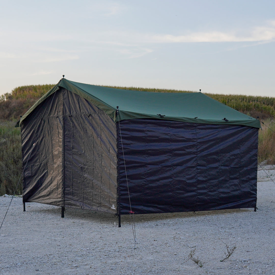 【新製品】【キャンプ祭り】【25％OFF】HENKAKU スクエアタープ テント TC&オプションパーツ